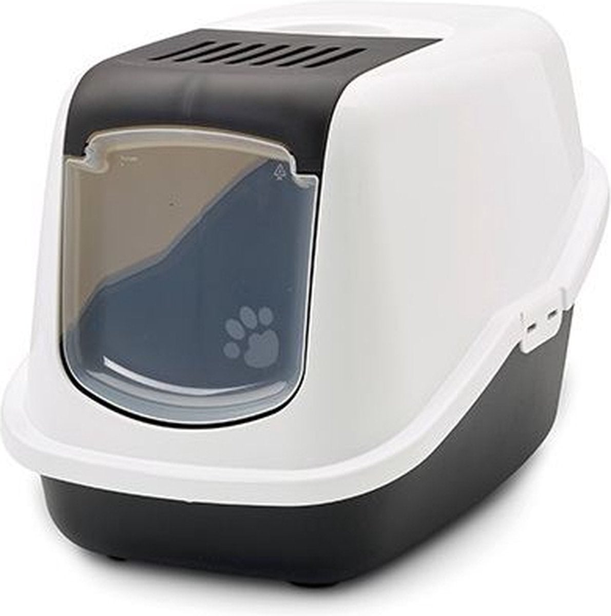  Savic Kattenbak Nestor - Kattenbak - Zwart/Wit - 56 X 39 X 38,5
