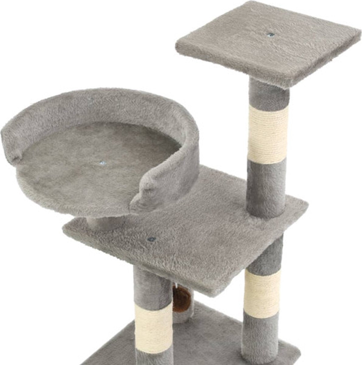  VidaXL Kattenkrabpaal Met Sisal Krabpalen 65 Cm Grijs