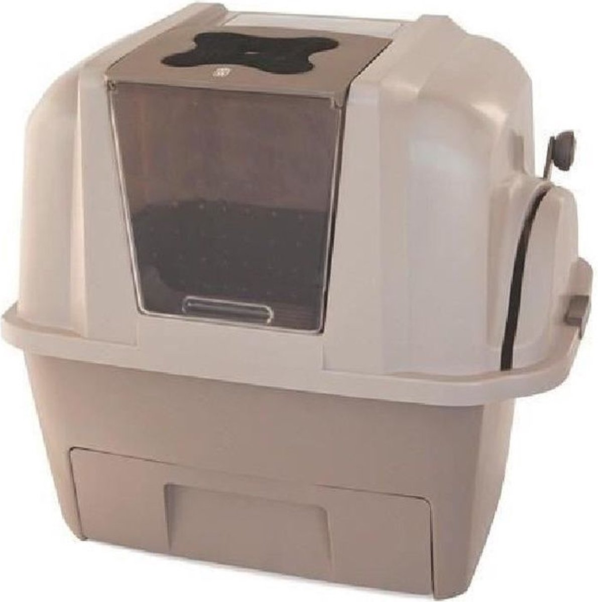  Catit Kattenbak - Incl. 4 Afvalzakken - Grijs/Wit - 67 X 48 X 46 Cm