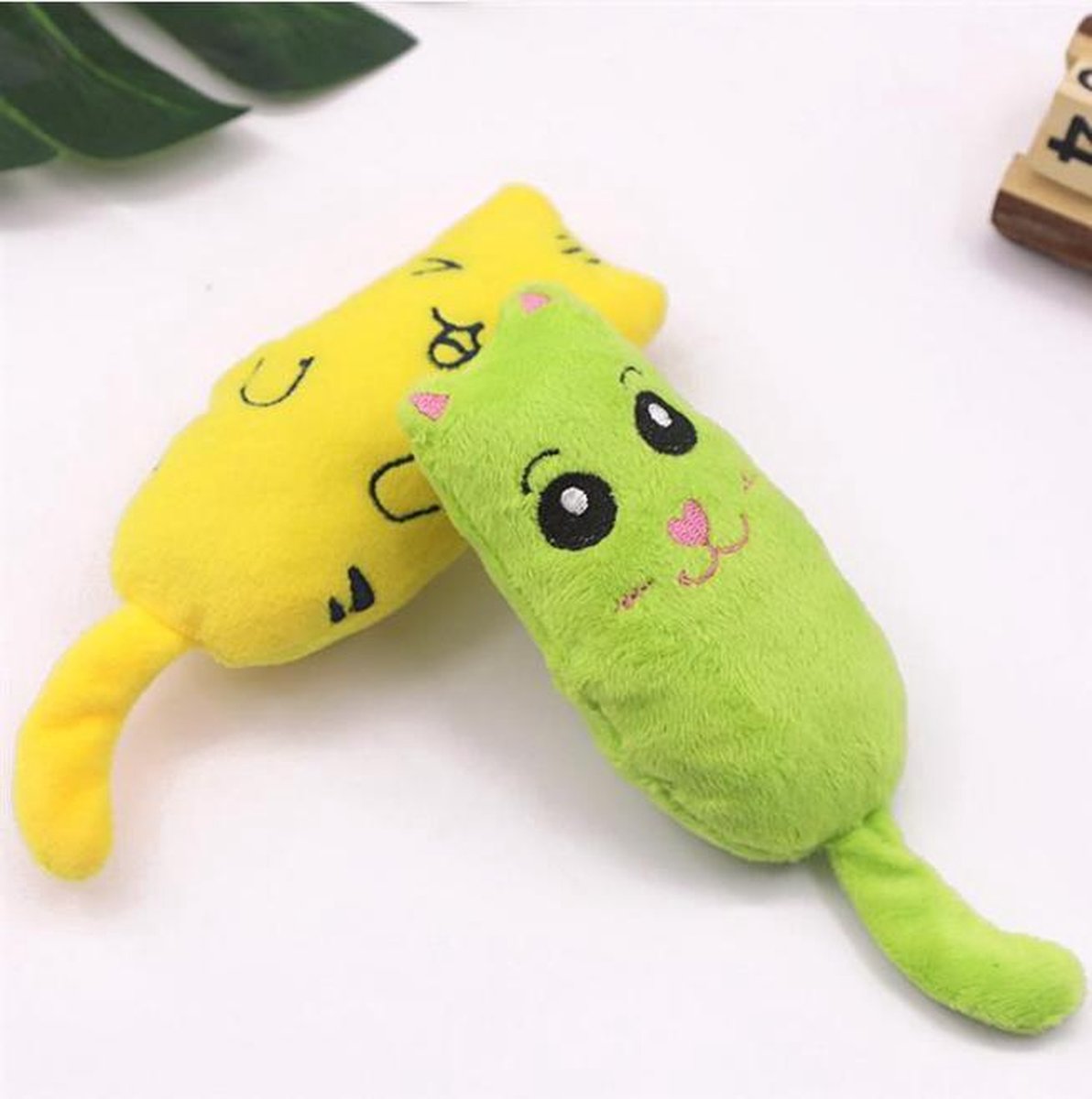  Cabantis Funny Catnip Knuffeldier|Katten-speelgoed|Kattenkruid|Knuffeldier|Cabantis|Groen