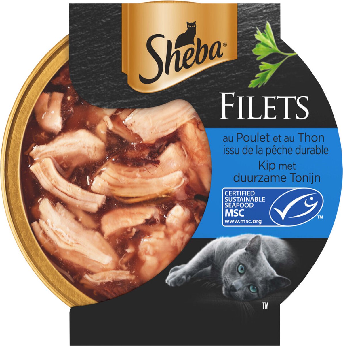  Sheba Filets - Katten Natvoer In Saus - Tonijn En Kip - 16 X 60 Gr