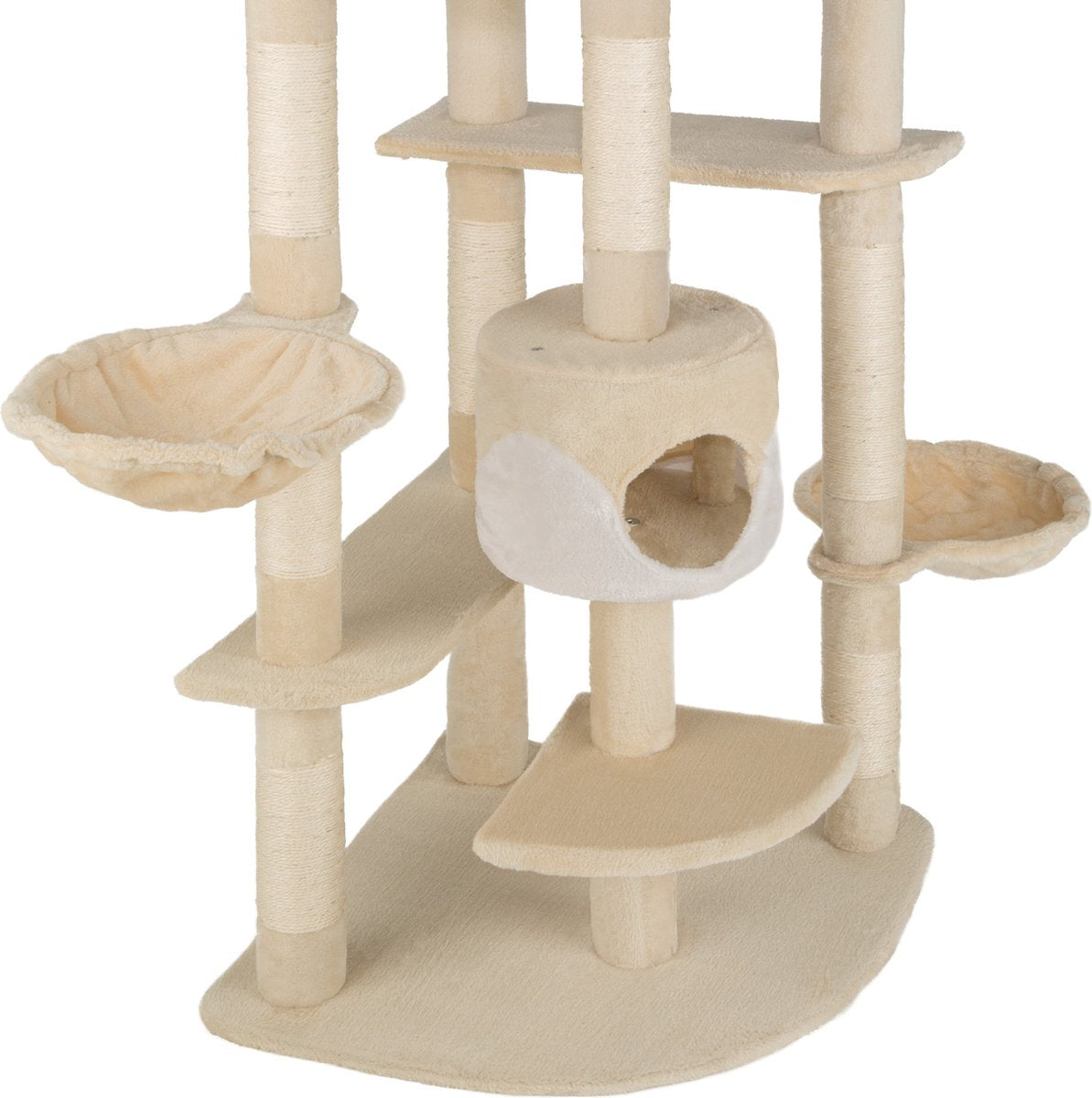  TecTake Nelly Krabpaal - 204 Cm - Beige