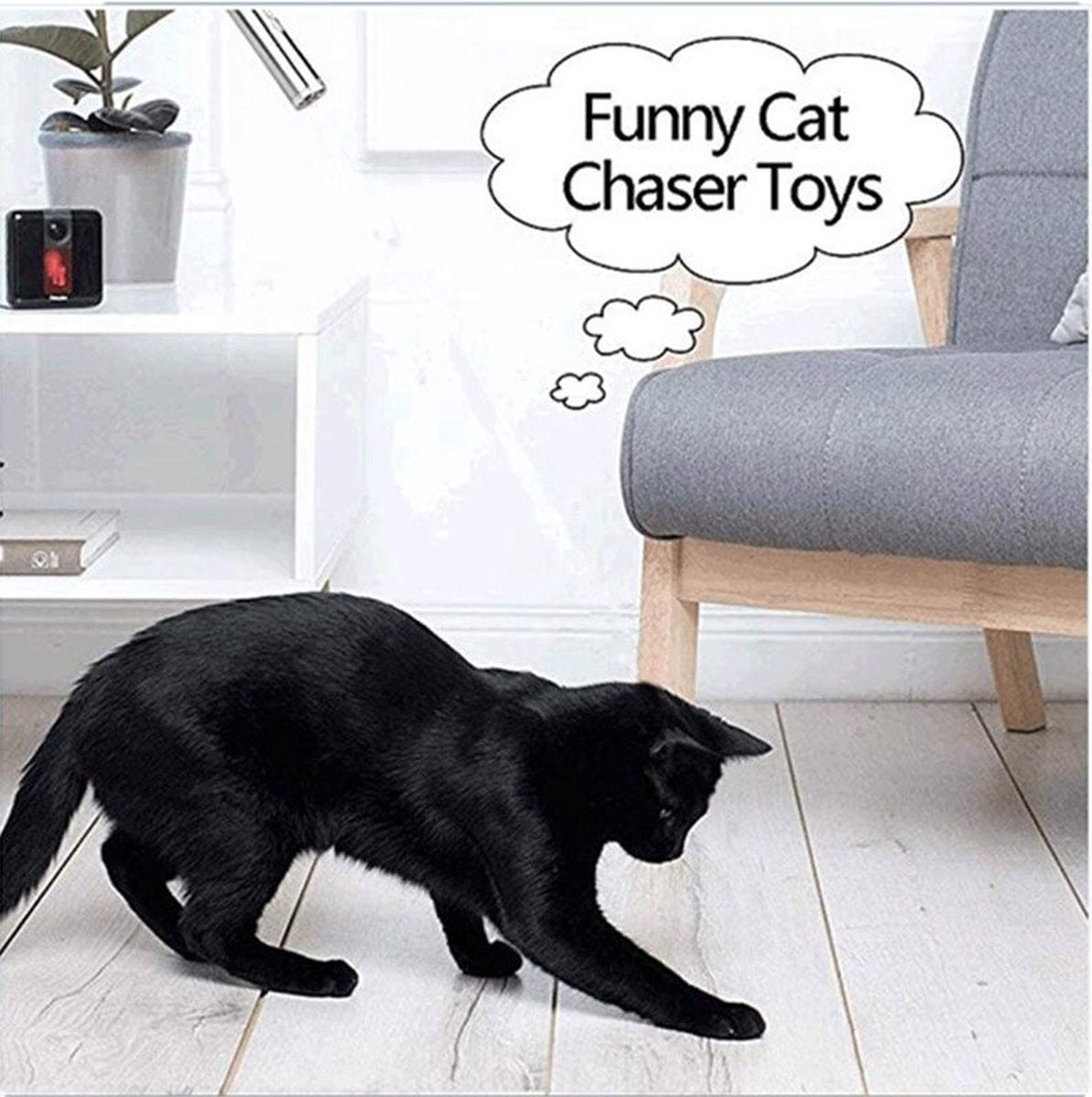 Merkloos Laserpen - Daily Accessoires - USB Oplaadbaar - Kattenspeeltjes - Laserlampje - 7 Verschillende Standen - RVS Zilver - Zaklamp - UV Lamp – Kattenspeelgoed