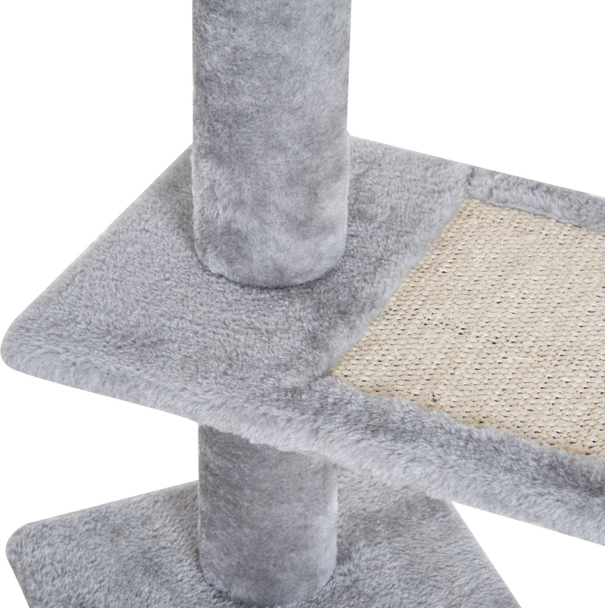  PawHut Klimboom 5 Lagen Kattenboom Speelboom Kattenkrabboom Trap Sisal Beige D30-183