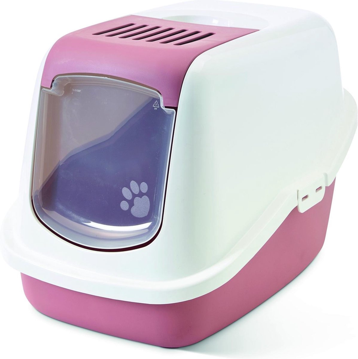  Savic Nestor Earth Kattenbak - Roze/Wit - 56 X 39 X 39 Cm