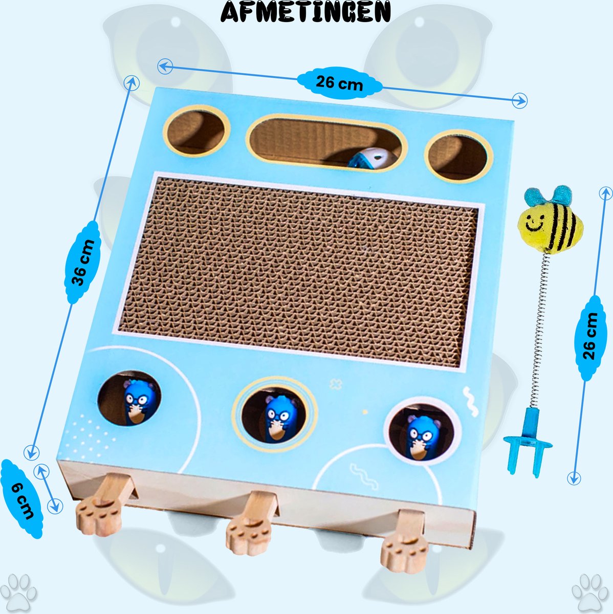  Sla De Mol Kattenspeeltje - Katten Speelgoed - Kattenspeelgoed - Kattenspeeltjes - Kattenspeeltjes Intelligentie - Kattenspeelgoed Intelligentie