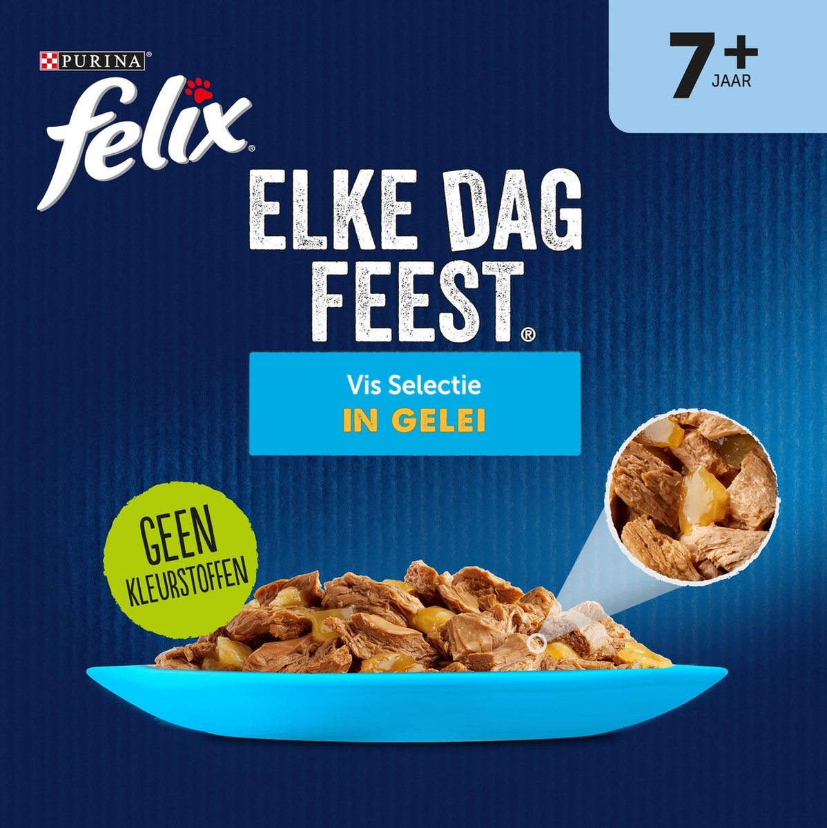 Felix Elke Dag Feest Vis 7+ Senior - Katten Natvoer - 48 X 85g