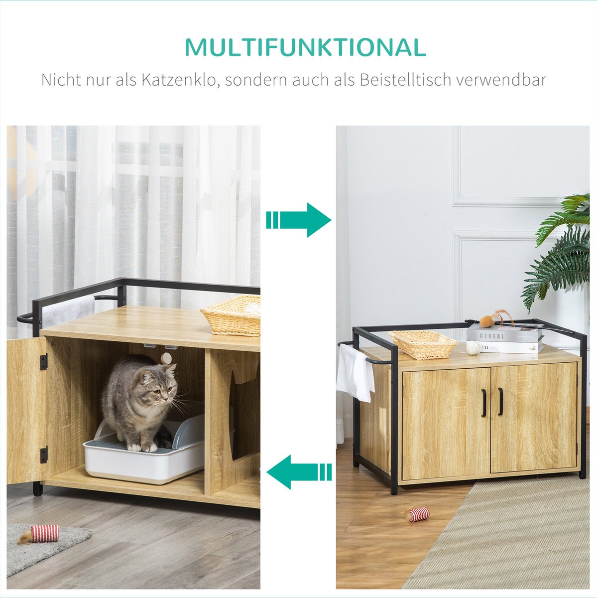  PawHut Katzentoilett Mit Griff D31-053