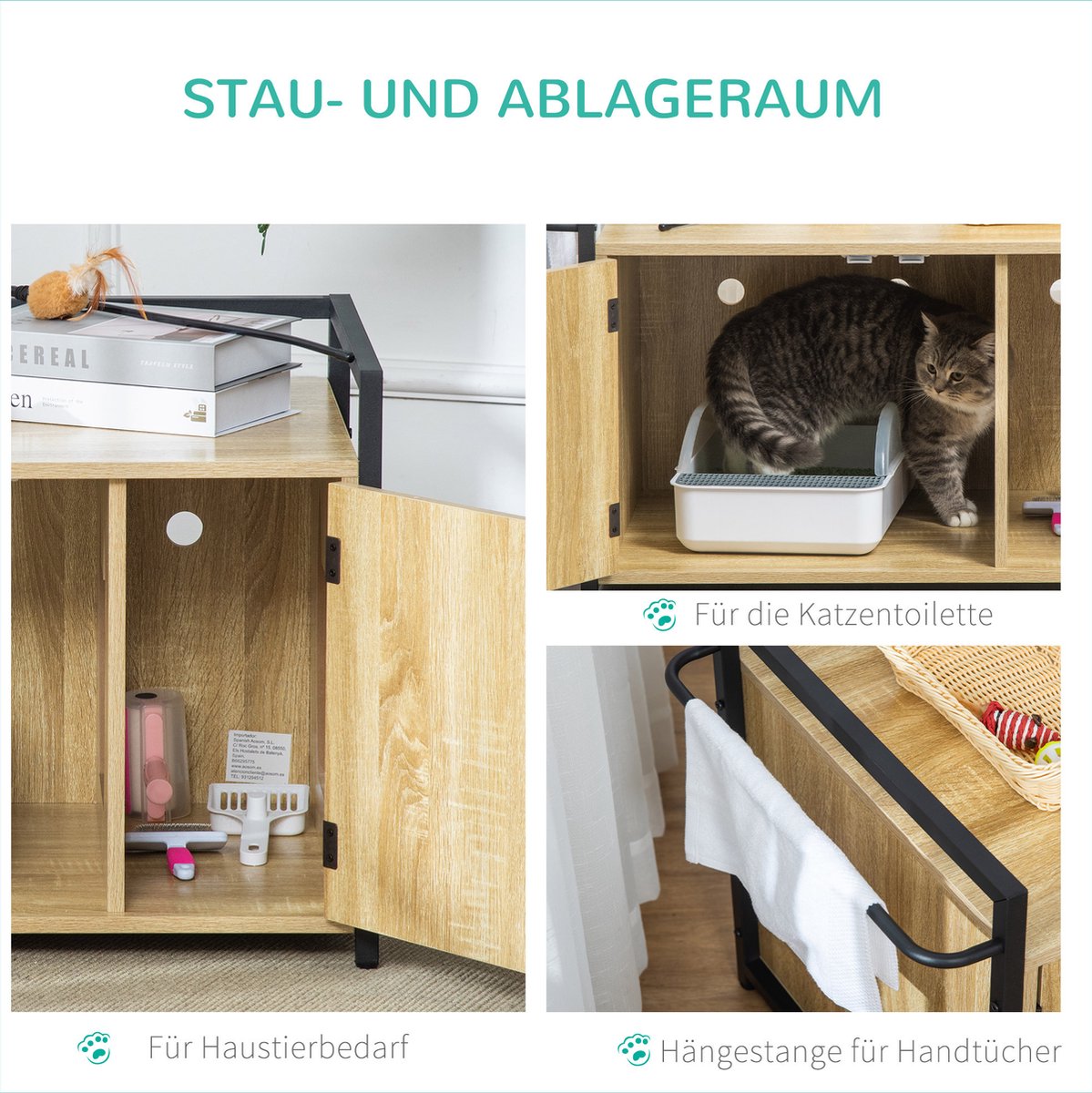  PawHut Katzentoilett Mit Griff D31-053