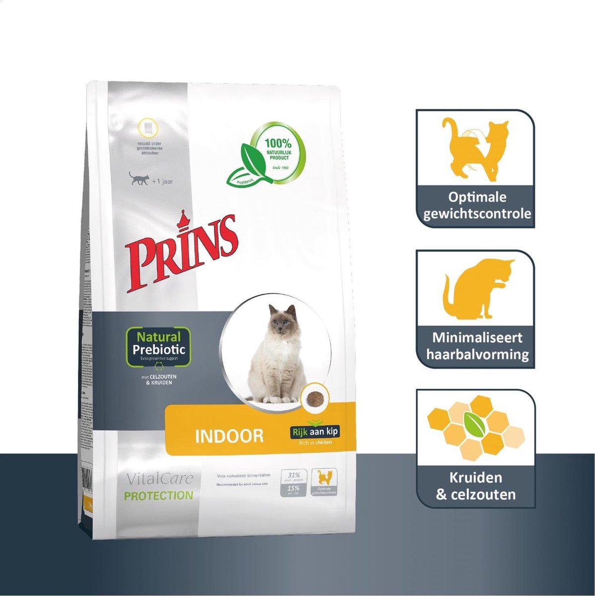  Prins VitalCare Protection Indoor Kattenvoer 5 Kg