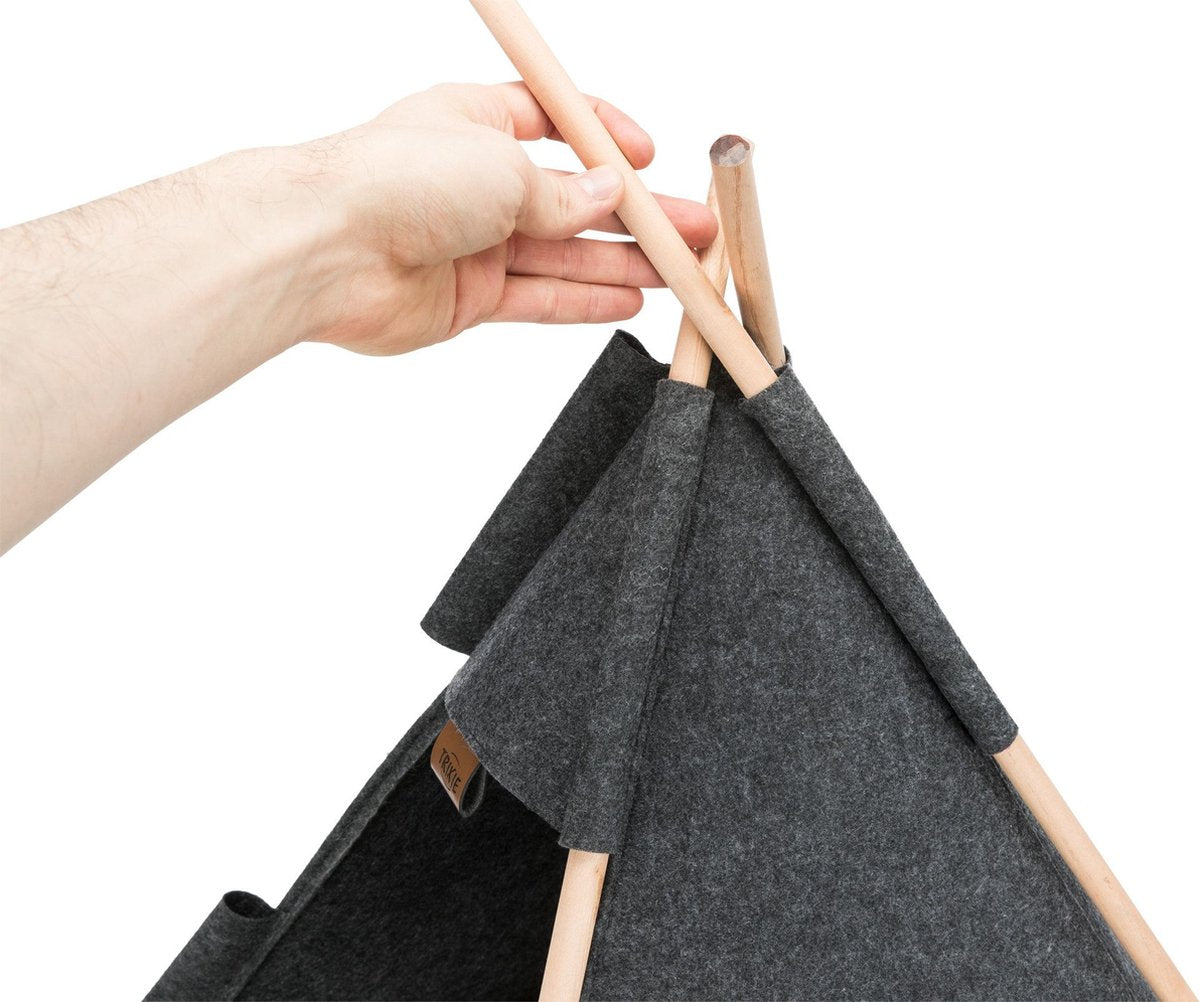 TRIXIE Huisdierengrot Tipi 55x65x55 Cm Vilt