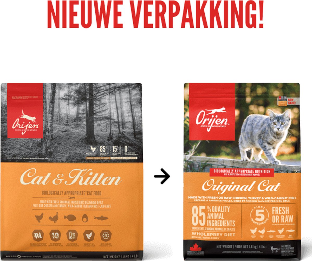  Orijen WHOLE PREY Cat &amp; Kitten 17 Kg