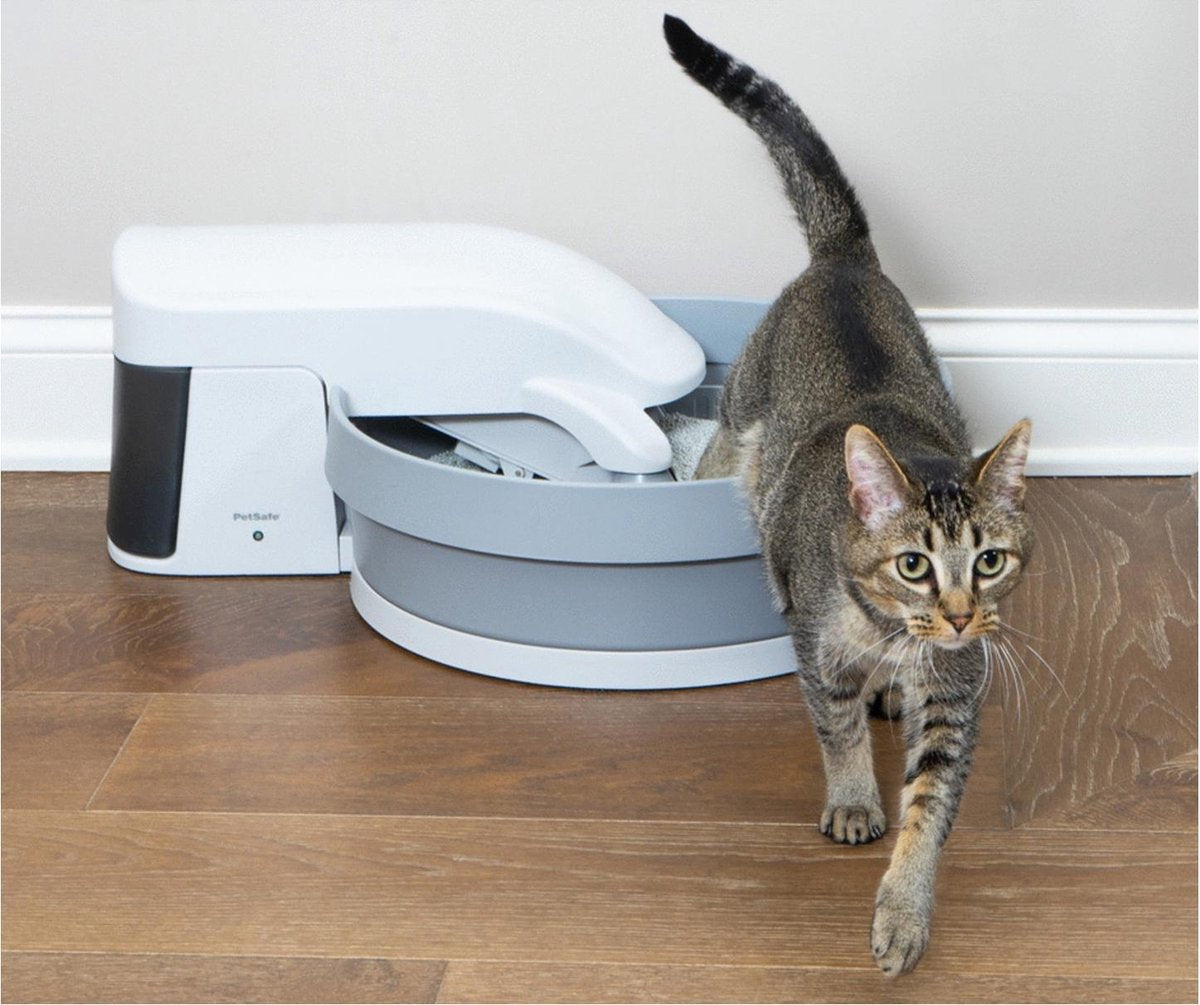  Zelfreinigende Kattenbak - PetSafe Simply Clean - Fluisterstil Met Koolstoffilter Tegen Geurtjes