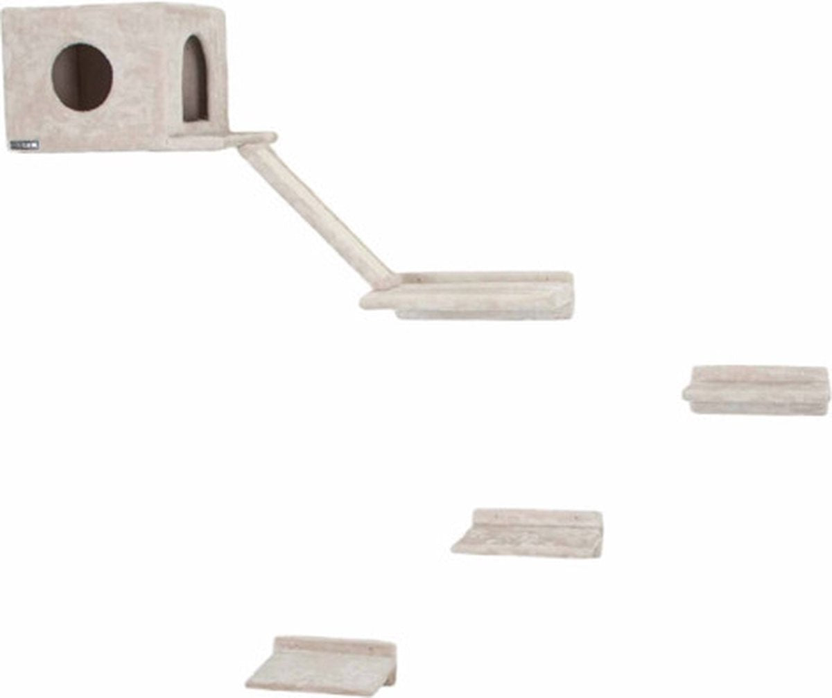  Kerbl Kattenklimwand Mont Blanc Hout Beige
