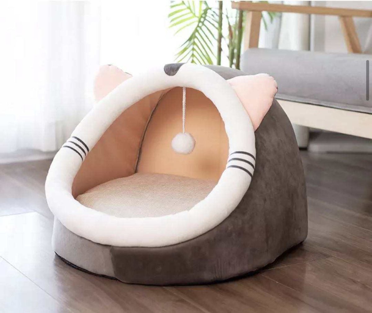  Kattenmand - Kattenhuis - Kattenbed - Kattenhangmat - Poezenmand - Kattenkussen - 40 Cm