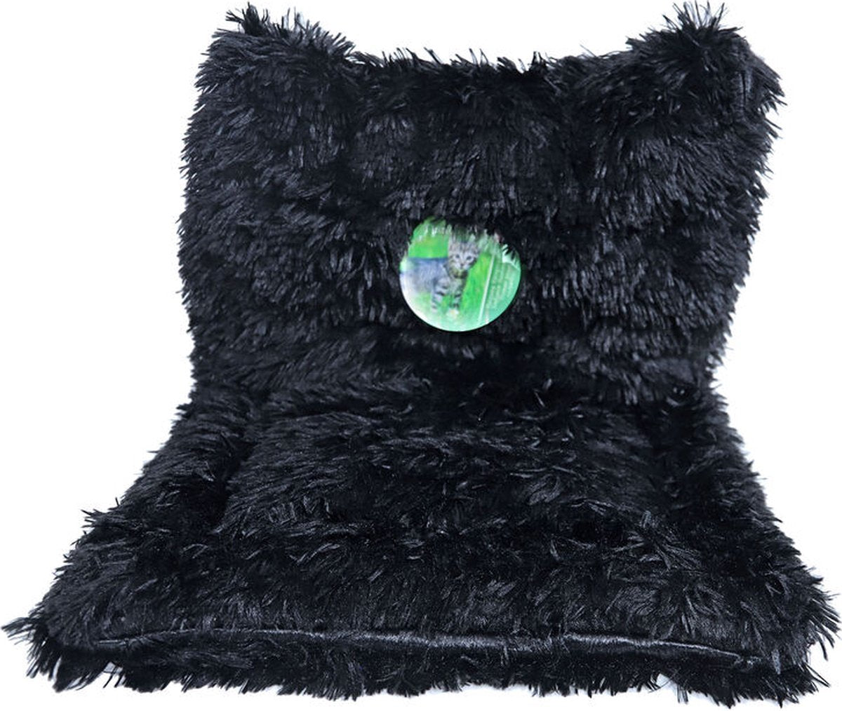  Boon Radiator Hangmat Supersoft Fluffy Zwart 35,0 X 49,0 X 44,0 Cm