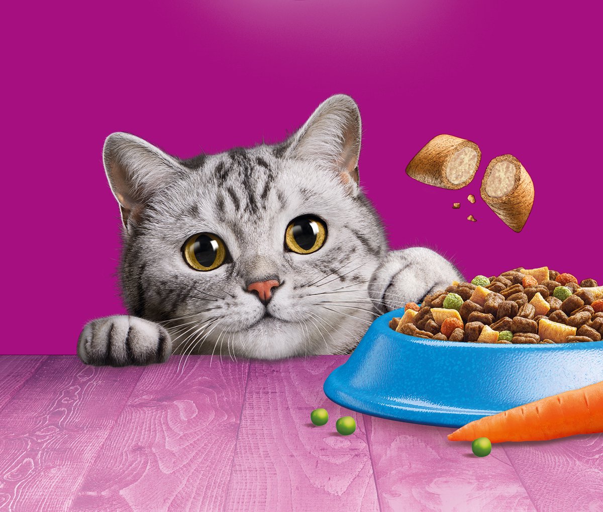  Whiskas 1+ Kattenbrokken - Tonijn - Zak 1 X 7 Kg