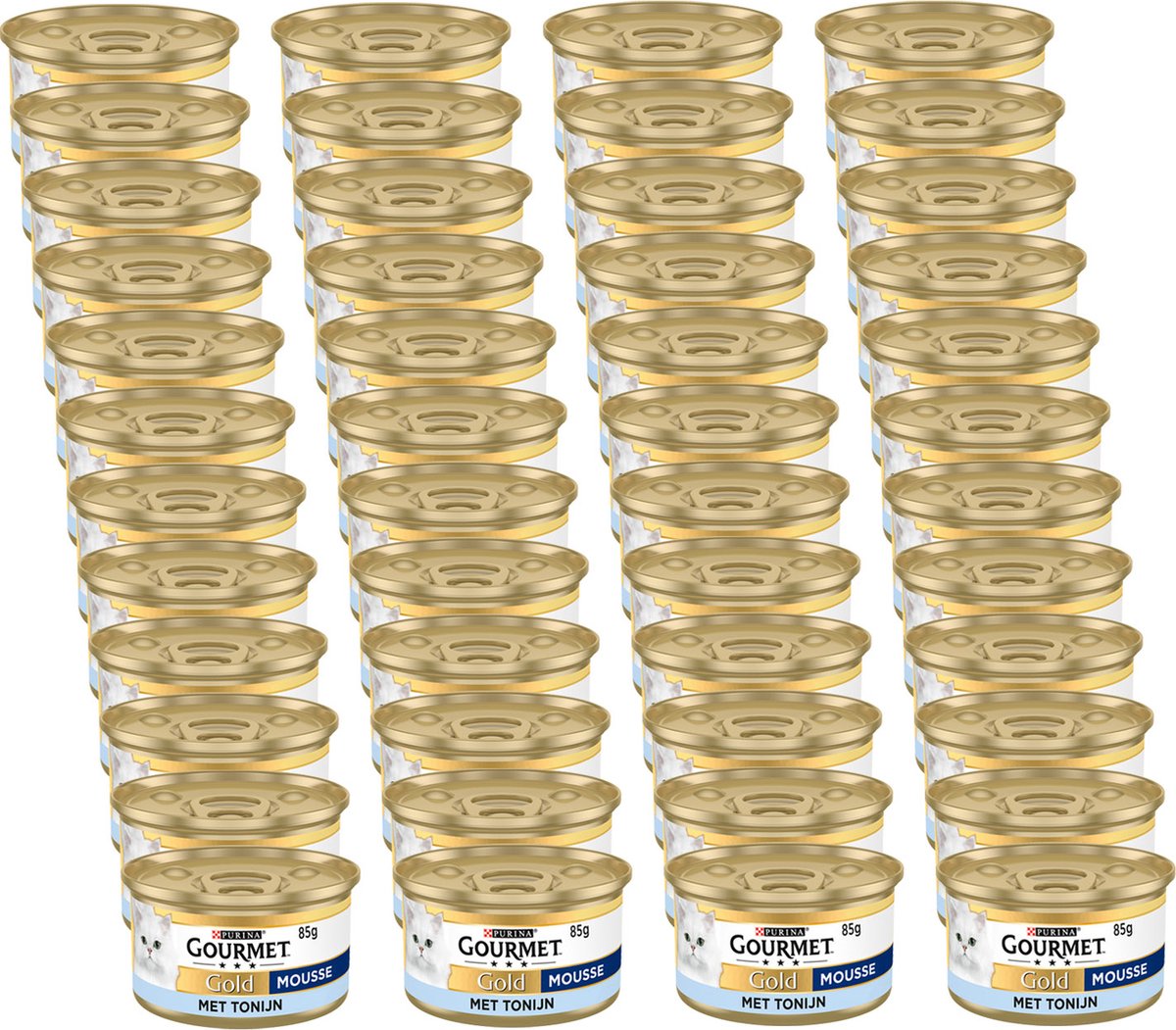  Gourmet Gold Mousse 85 G - Kattenvoer - 48 X Tonijn