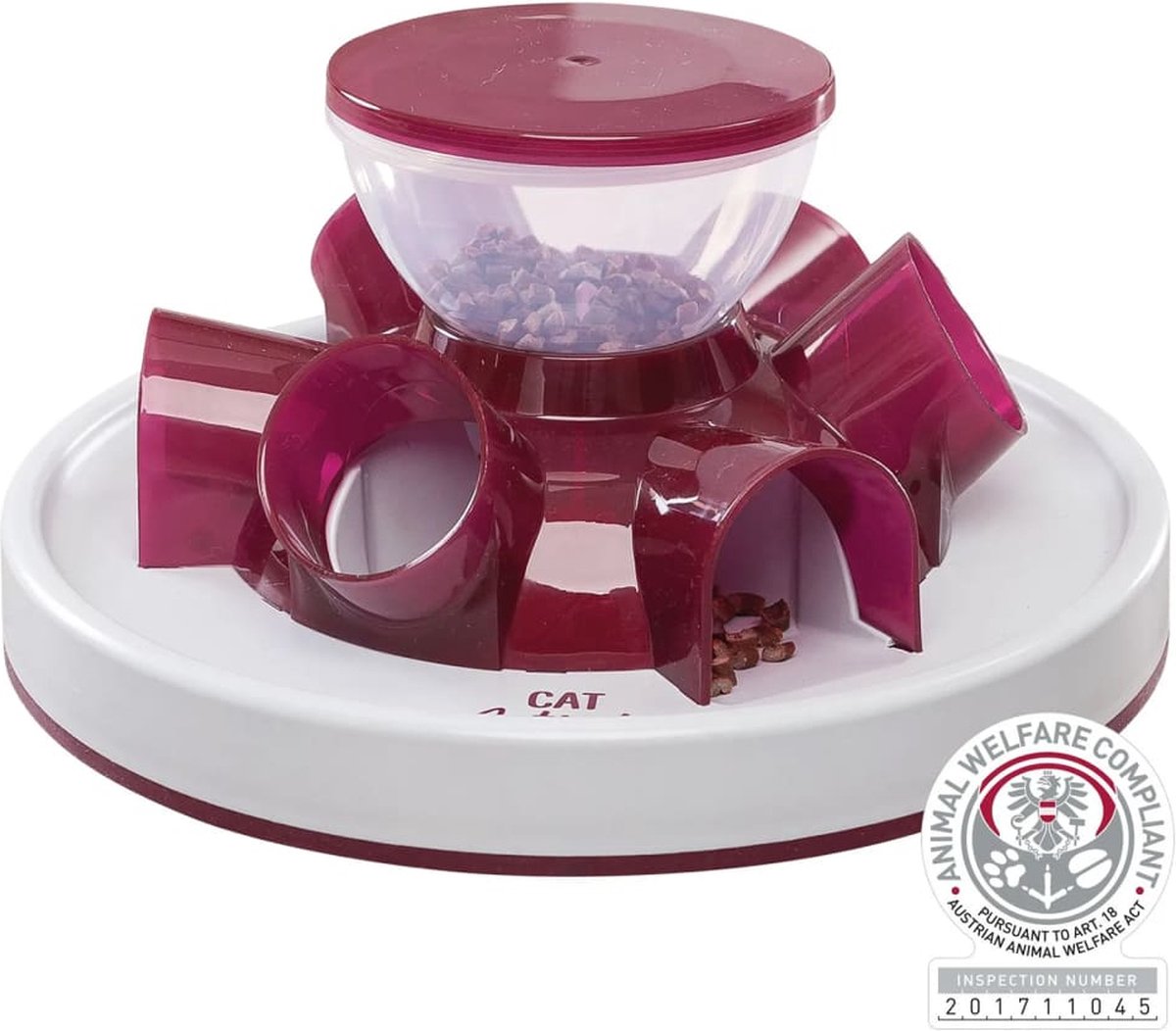  TRIXIE Kattenspeelgoed Tunnel Feeder Strategiespel - Blauw