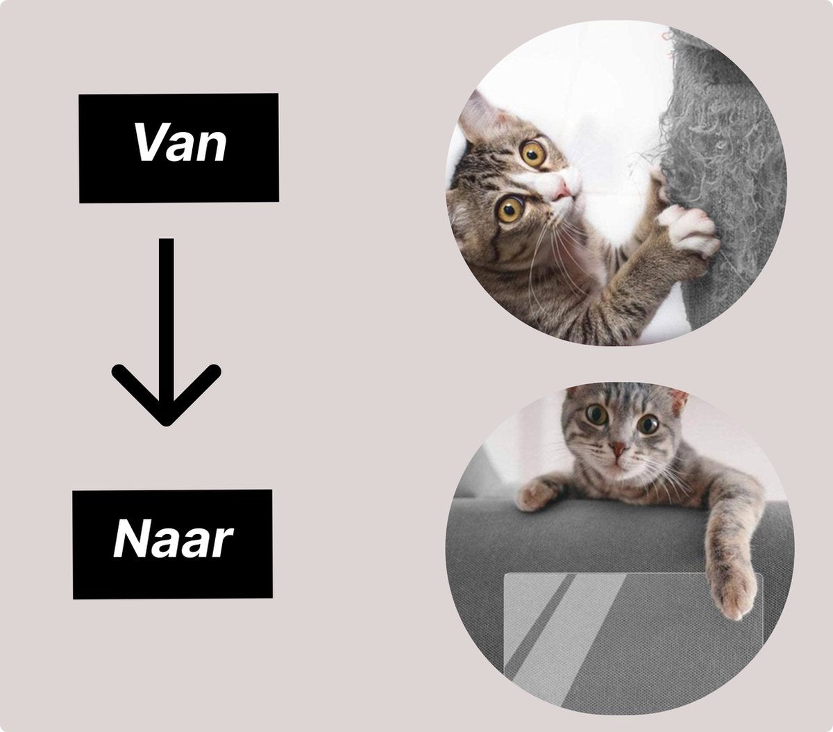  SHATY® Anti Krab Katten - Katten Anti Krab - 8 XL Vellen - Meubelbescherming - Bankbescherming - Krabpaal - Krabplank - Anti Scratch - Tegen Krabben - Plakzijde - Geen Punaises Nodig -Transparant - 43.2 X 30.5 Cm - Incl GRATIS Katten Kam