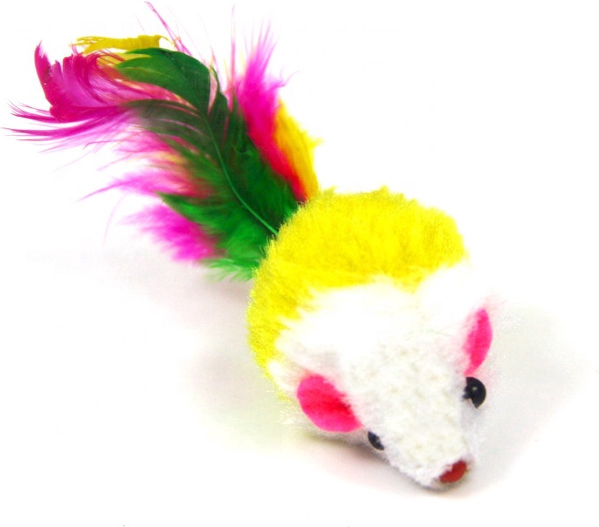  Kittynip Speelmuizen Set (10 Stuks) - Kattenspeeltjes Met Veren - Speelmuizen Met Veer - Kattenmuisjes - Kattenspeelgoed - Speelgoed Voor Katten - Katten Muisjes