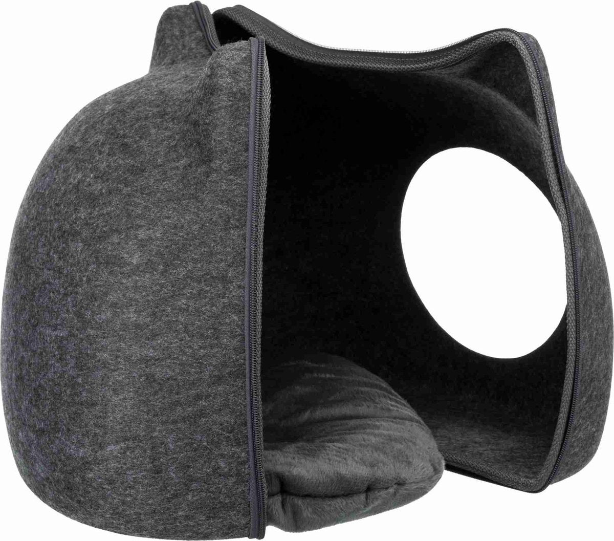  Trixie Relax Iglo Kat Vilt Grijs - 38X37X35 CM
