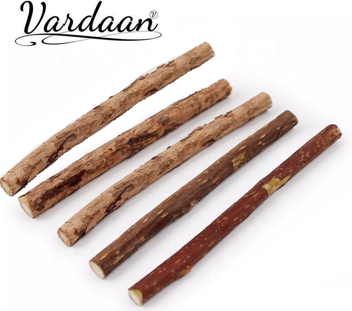  Matatabi Kauwstaafjes Voor Katten - 5x Matabi Stokjes - Kattenspeelgoed - 100% Natuurlijke Sticks - Plantaardig - Silver Vine Kauwstaven Voor Kittens - Kattenkruid Effect - Gebitsverzorging - 5 Stuks Vardaan Kauwstaven Voor Katten - XS - 11 Cm