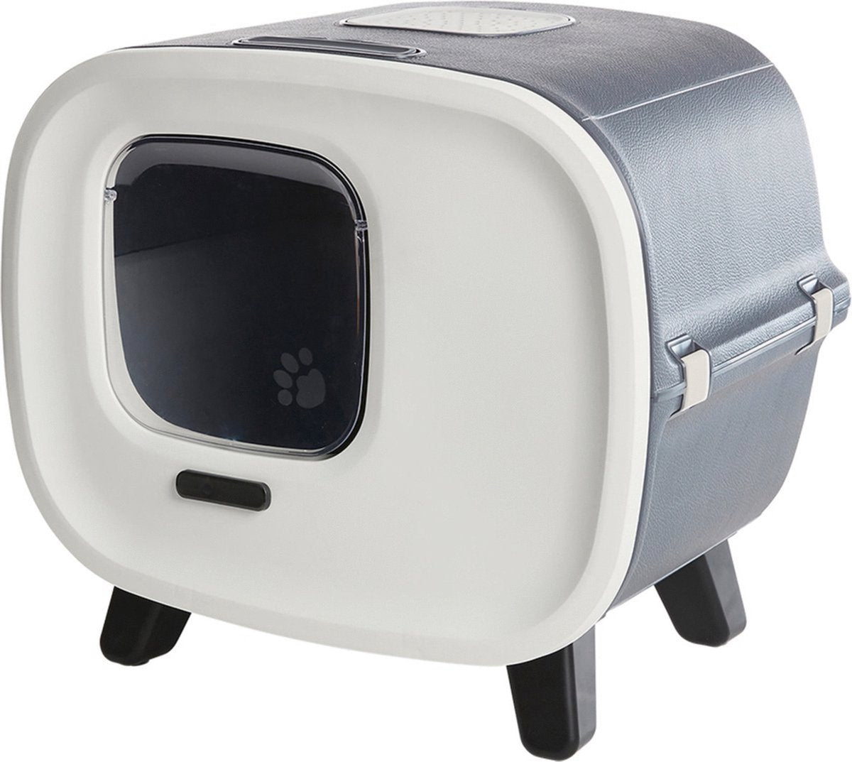  Savic Kattenbak Mira Deluxe Antraciet / Wit 56x45x50,5 Cm