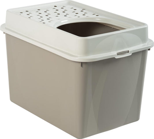 Merkloos ROTHO Hop In Kattenbak Berty 50 L - Cappuccino