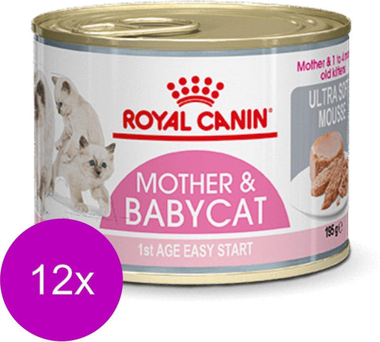  Royal Canin Wet Mother &amp; Babycat Mousse - Kattenvoer - 195 Gr