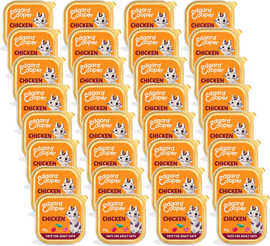 Merkloos Edgard&amp;Cooper Adult Paté 85 G - Kattenvoer - 32 X Kip