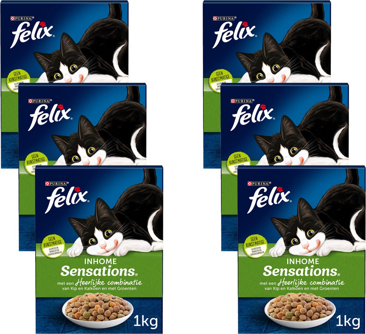  Felix Inhome Sensations - Kattenvoer - 6 X 1 Kg