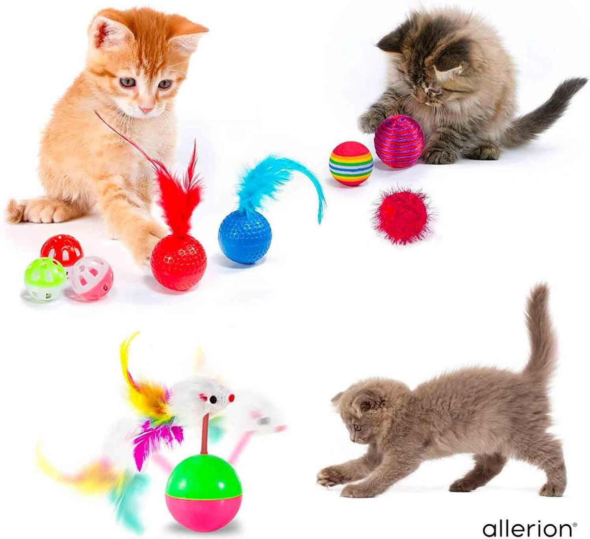  Allerion Kattenspeeltjes Set – 30-delig – Intelligentie