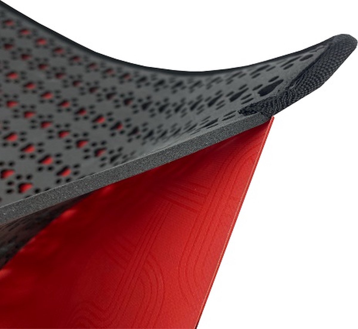  SiRaC - Kattenbakmat - Dubbele Laag Matten- Rood