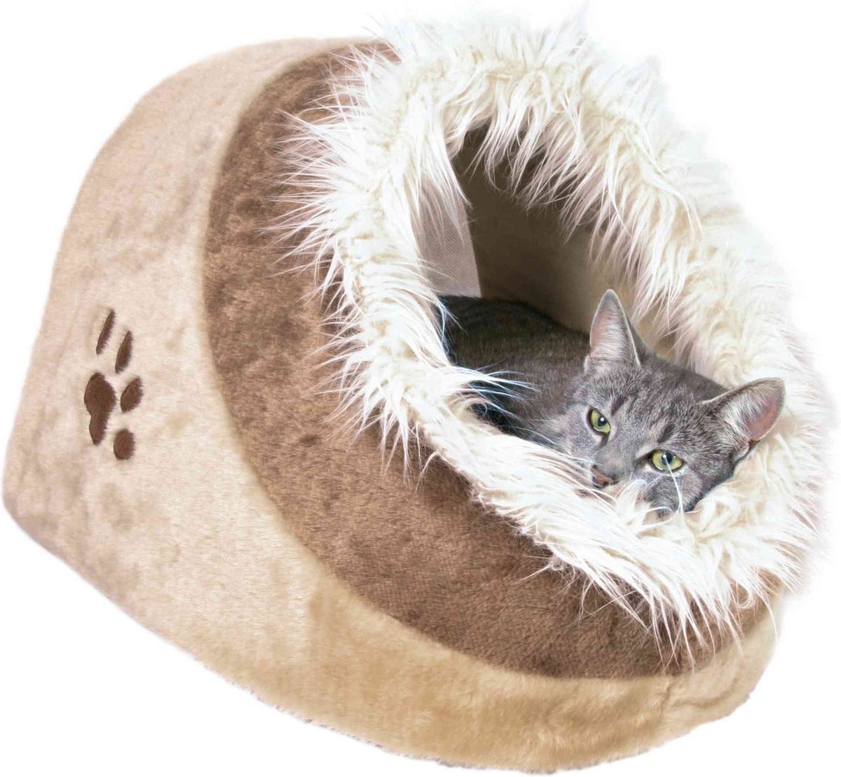  Trixie Kattenmand Iglo Minou Beige / Bruin - 41X35X26 CM