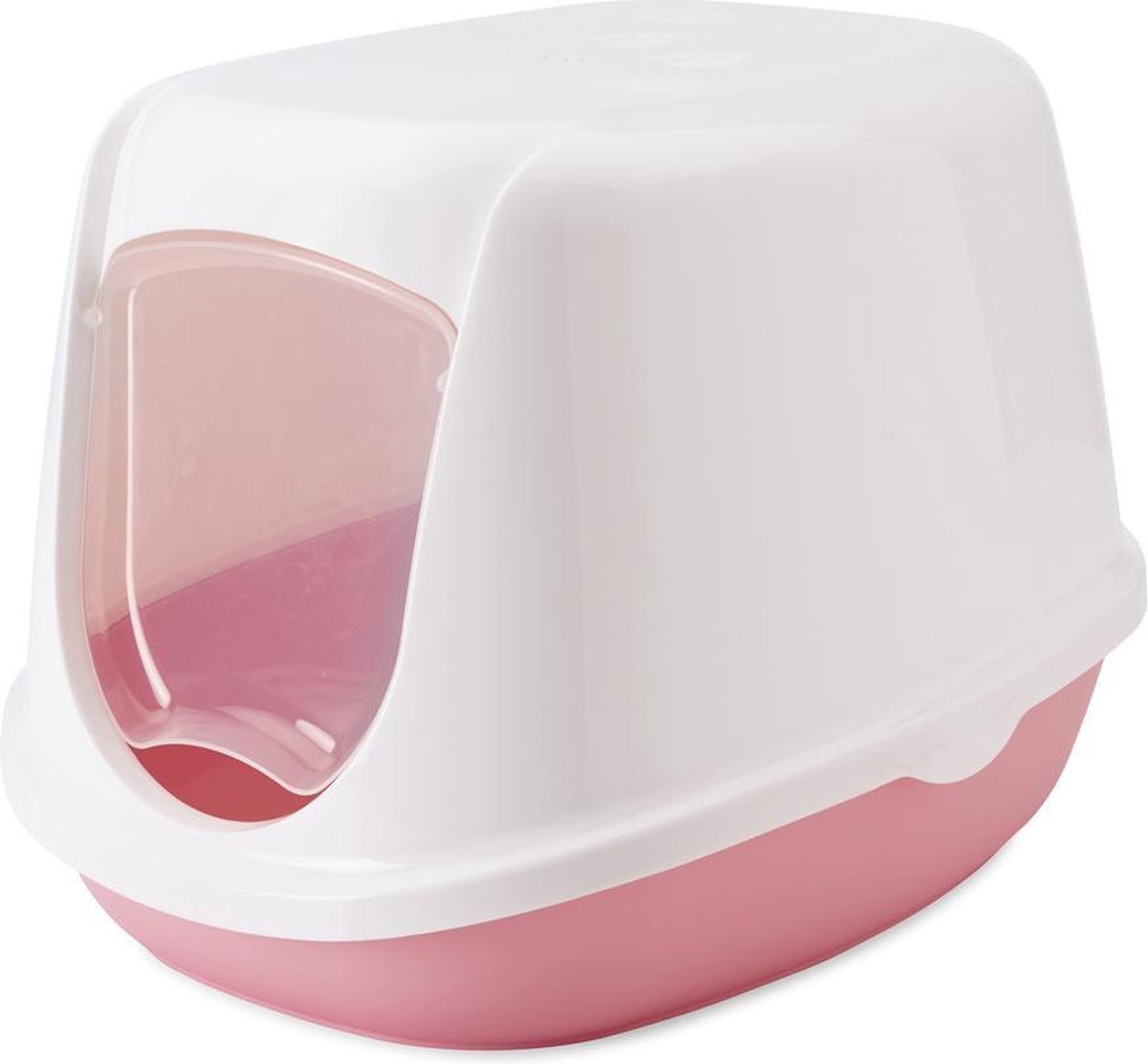 Beeztees Duchesse Kittenbak - Kattenbak - Roze/Wit - 44x35x32 Cm