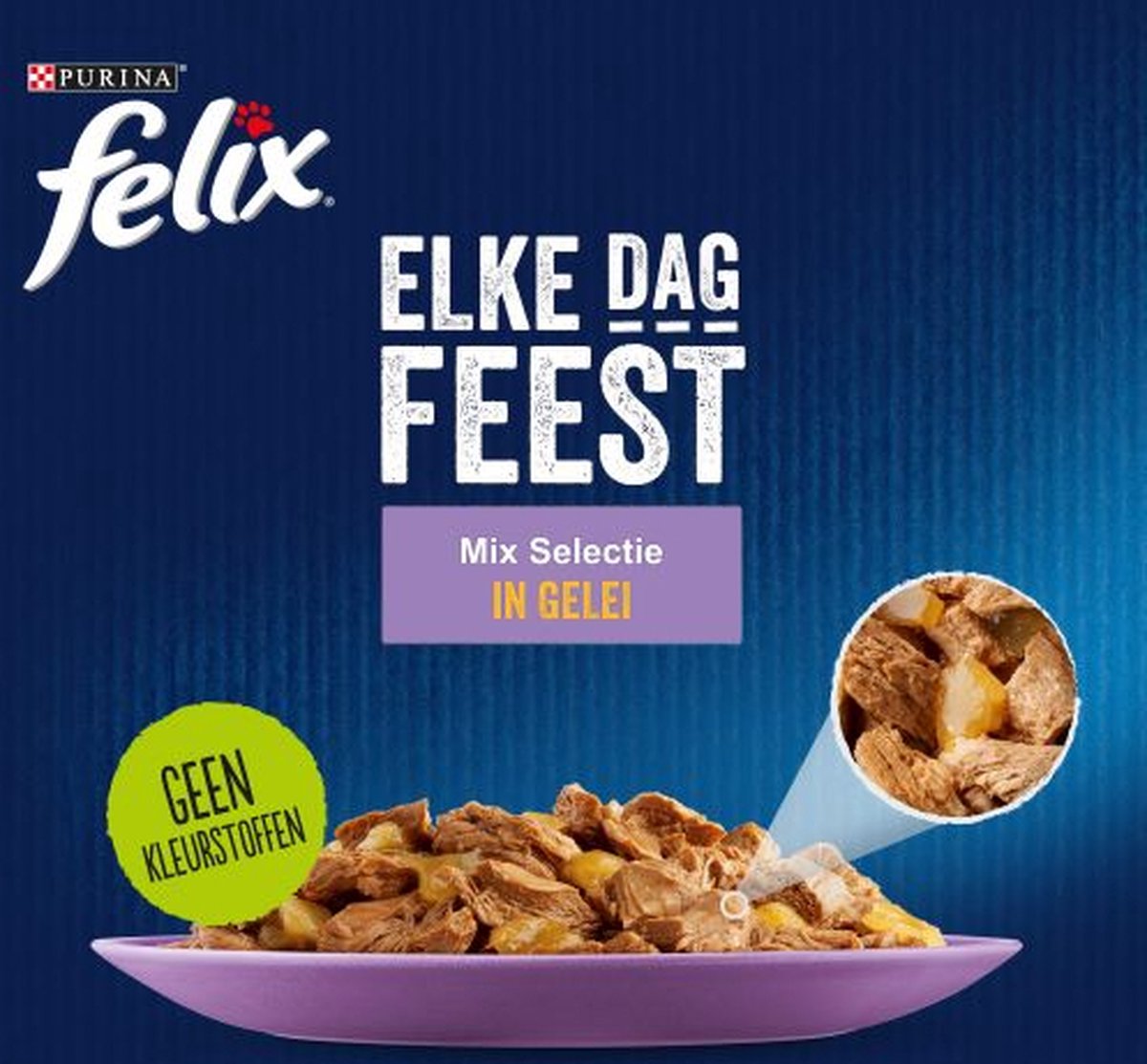 Purina Felix Elke Dag Feest - Kattenvoer Nat - Mix Selectie In Gelei - 120-pack
