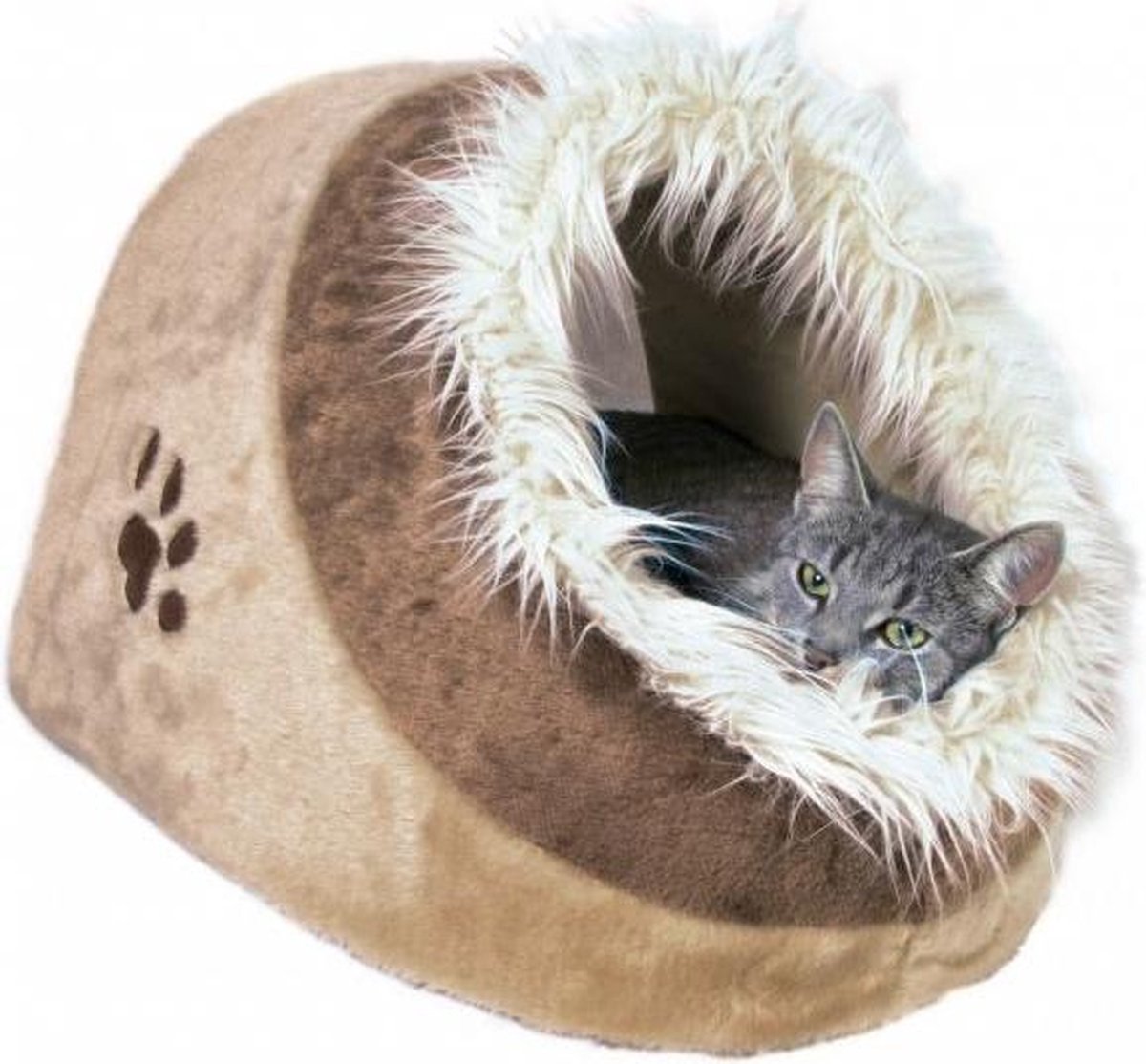  Trixie Kattenmand Iglo Minou Beige / Bruin - 41X35X26 CM
