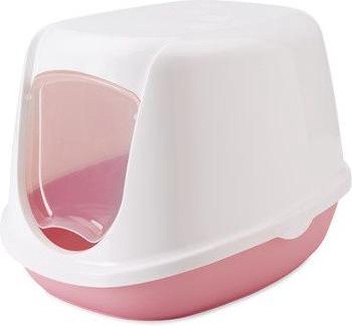 Beeztees Duchesse Kittenbak - Kattenbak - Roze/Wit - 44x35x32 Cm