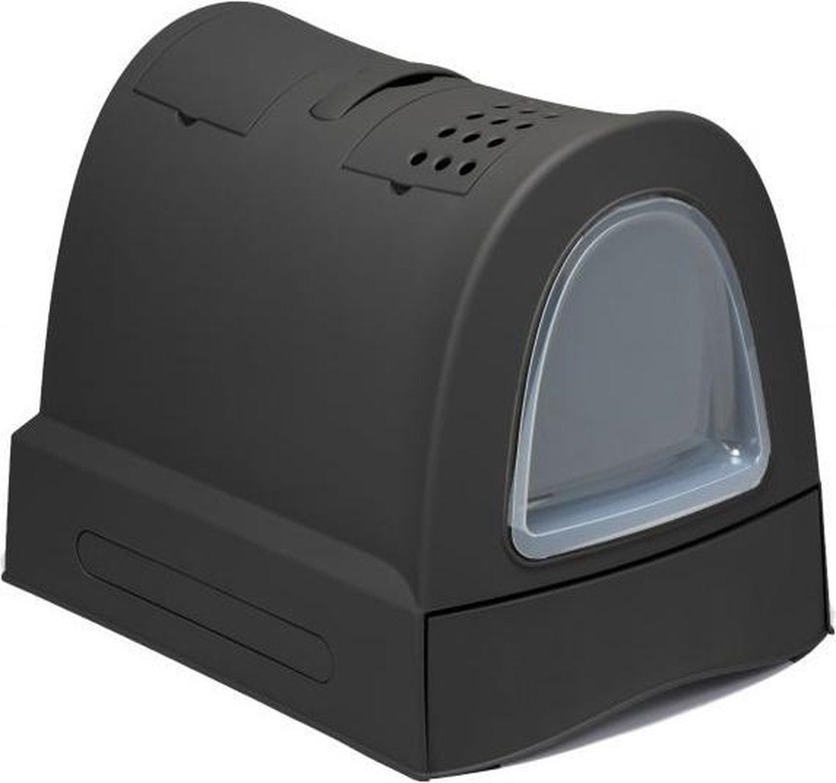  Imac Zuma - Met Schuiflade - Zwart - Kattenbak - 56 X 40 X 42,5 Cm