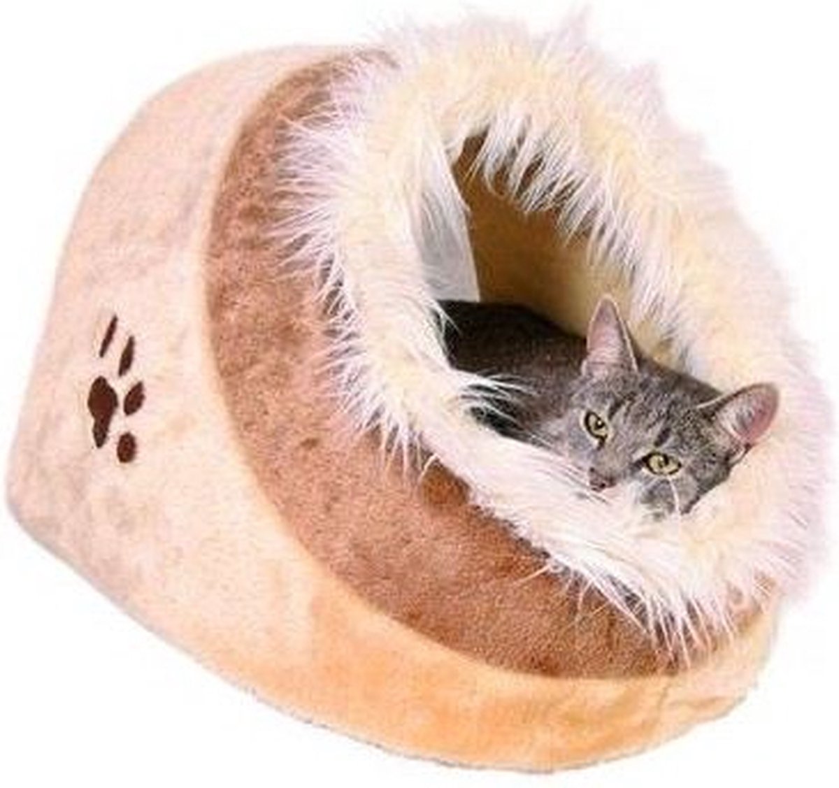  Trixie Kattenmand Iglo Minou Beige / Bruin - 41X35X26 CM