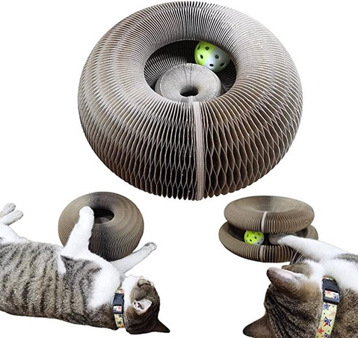  Magic Organ Cat Scratching Board Speelgoed |Magic Krab Karton Krabmat Voor Katten Design Krabkarton Voor Katten 2in 1 Met Speelgoed Balletje- Kattenspeeltjes - Alternatief Voor De Katten Krabpaal - Kattenspeelgoed -TikTok - TikTok Made Me Buy It