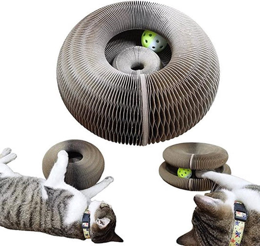  Magic Organ Cat Scratching Board Speelgoed |Magic Krab Karton Krabmat Voor Katten Design Krabkarton Voor Katten 2in 1 Met Speelgoed Balletje- Kattenspeeltjes - Alternatief Voor De Katten Krabpaal - Kattenspeelgoed -TikTok - TikTok Made Me Buy It