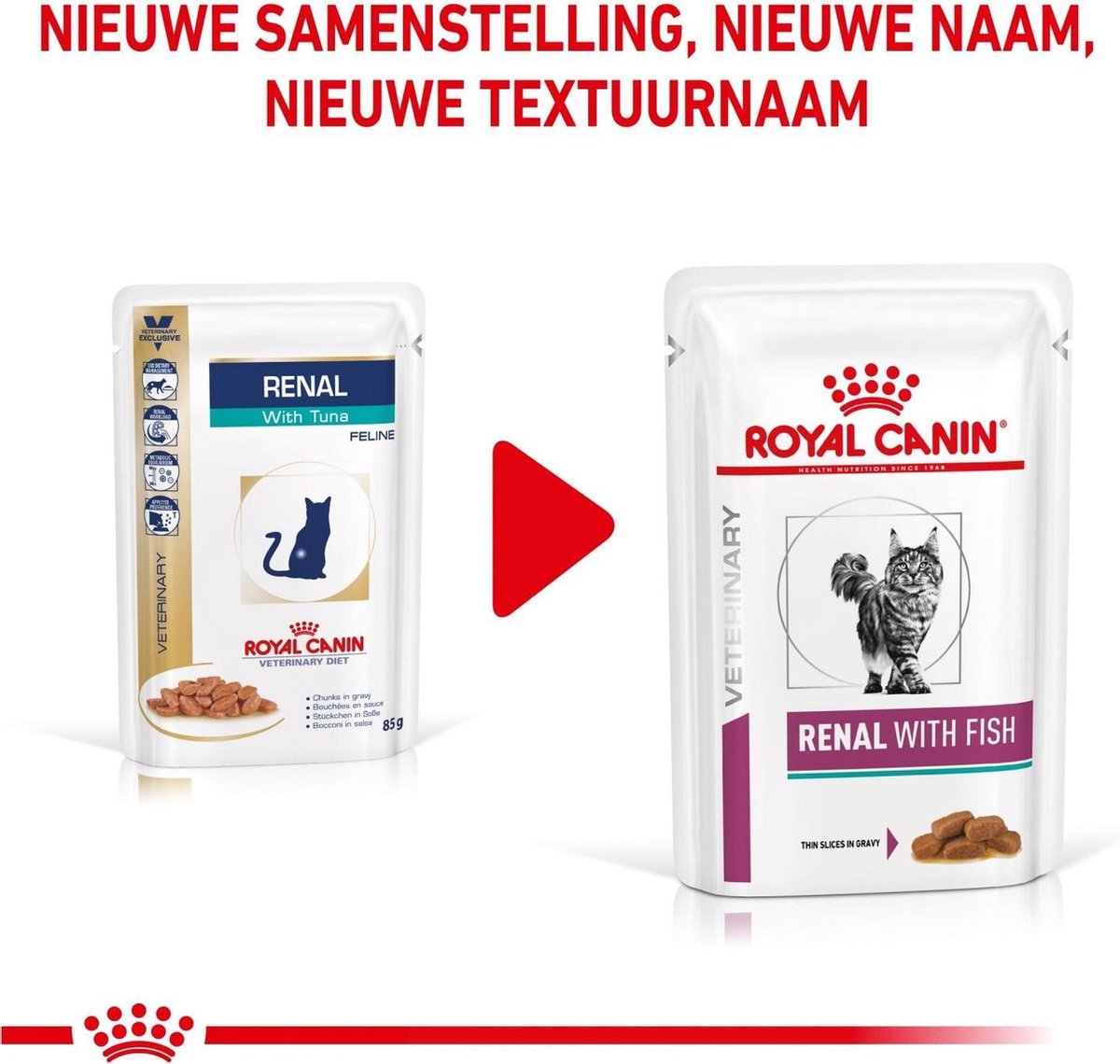  Royal Canin Renal - Tonijn - Kattenvoer - 12 X 85 G