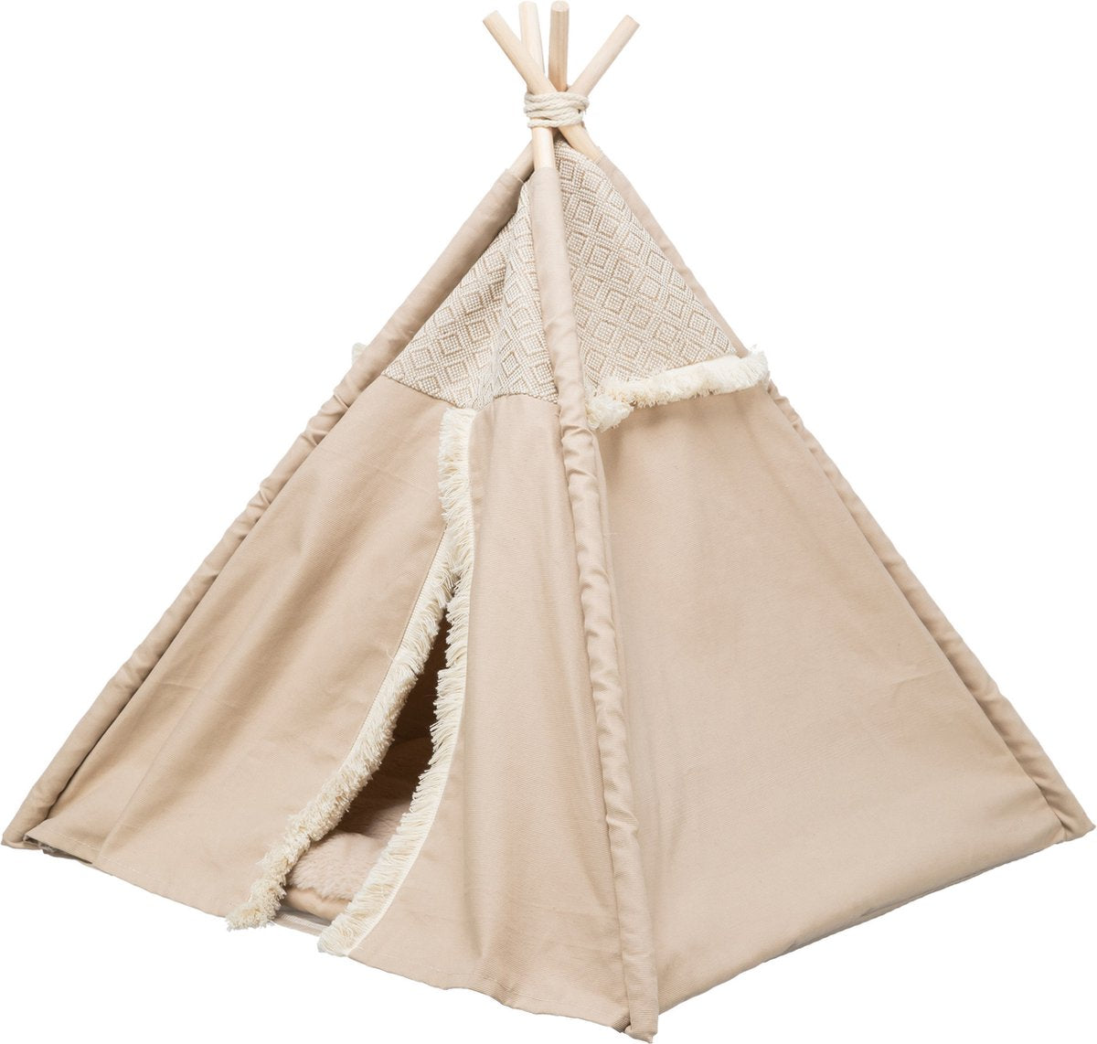  Trixie Kattenmand Tipi Boho Beige - 55X55X65 CM