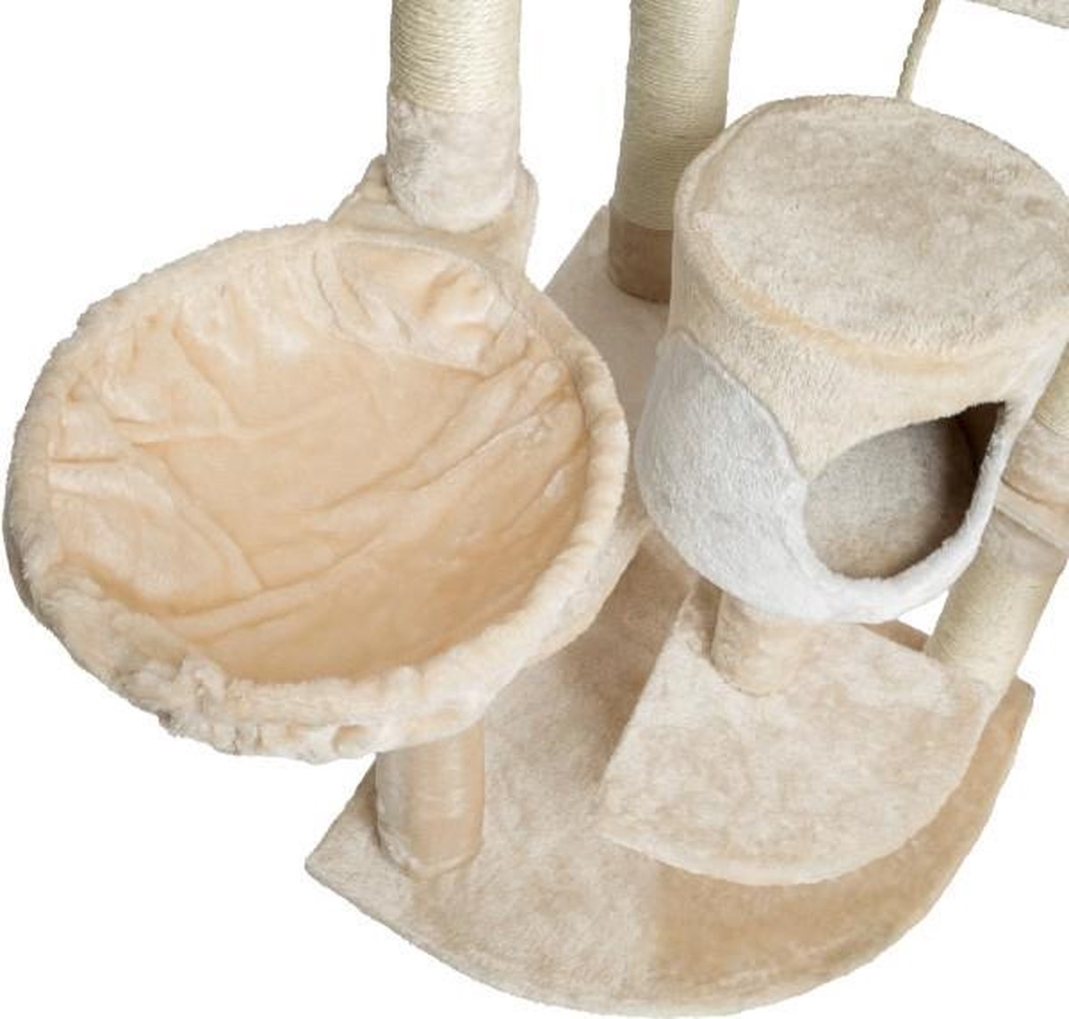  TecTake Nelly Krabpaal - 204 Cm - Beige