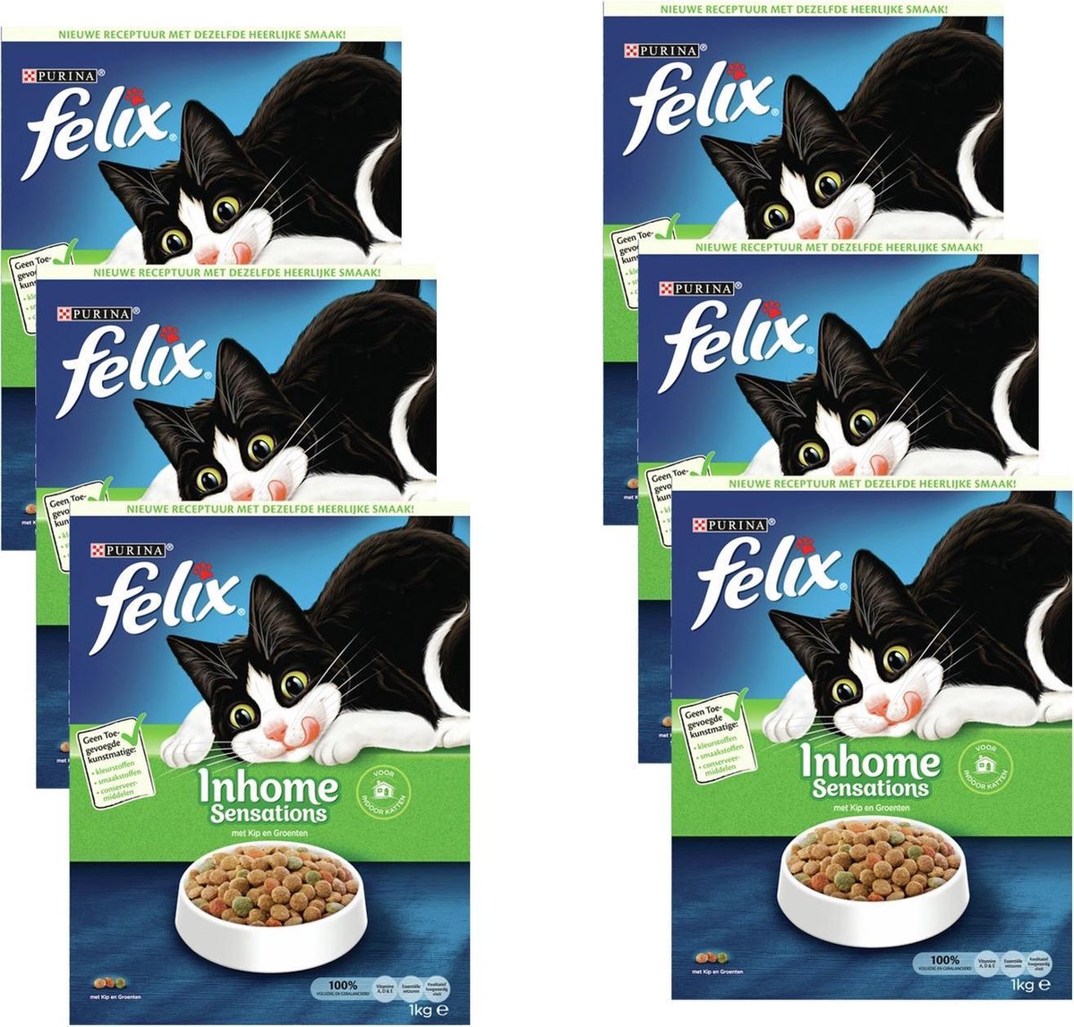  Felix Inhome Sensations - Kattenvoer - 6 X 1 Kg