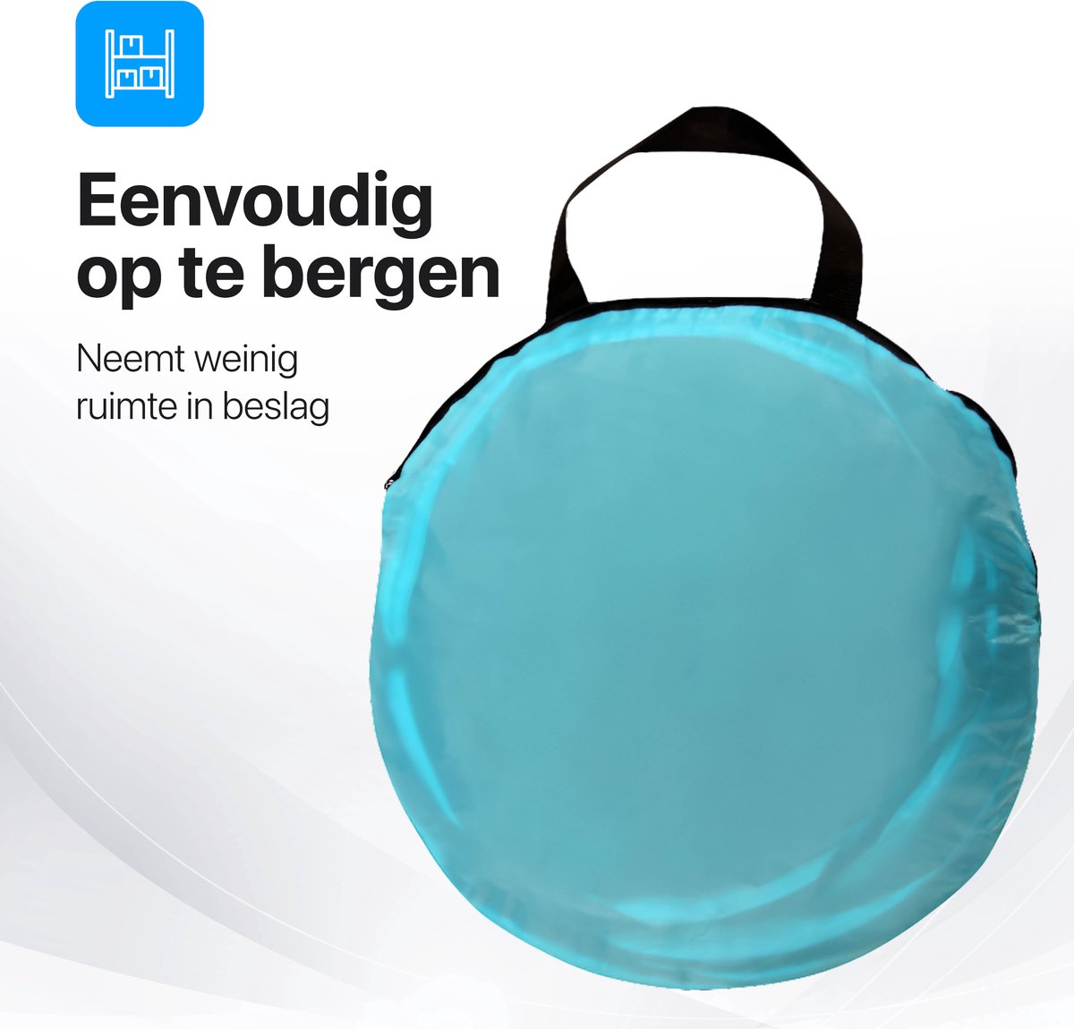  Tavaro Kattentunnel 5 Gangen - Met Speelbal - Kattenspeelgoed - Zwart / Blauw