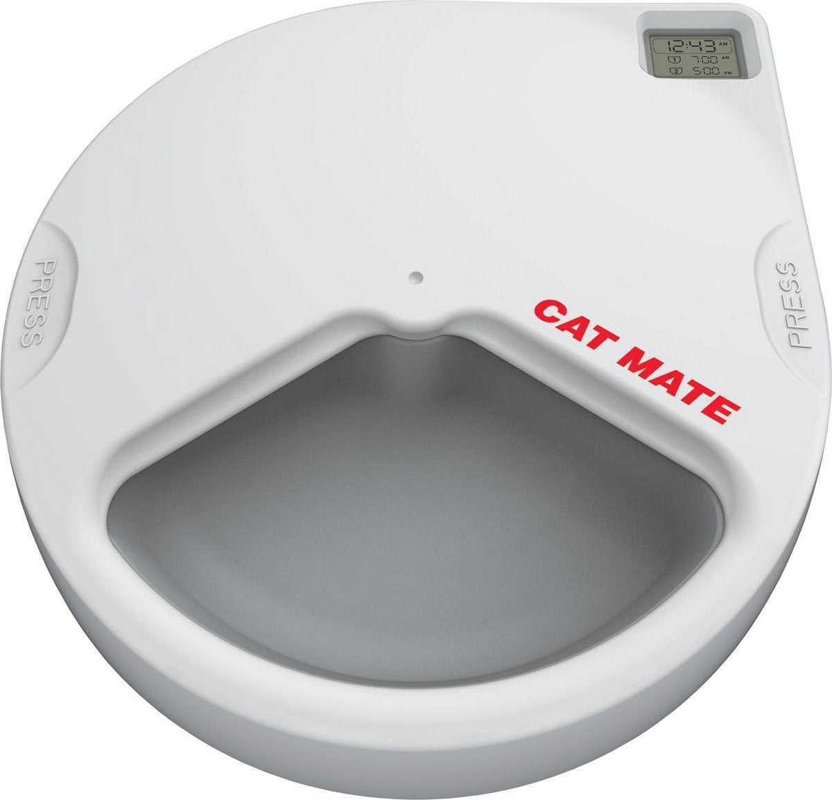  Cat Mate C300 - Automatische Voerbak – Voerbak – Voerautomaat - Voerbak Kat – Voerbak Hond - Voerbak Met Timer - Voerautomaat Kat - Voerautomaat Hond – Automatisch- Wit