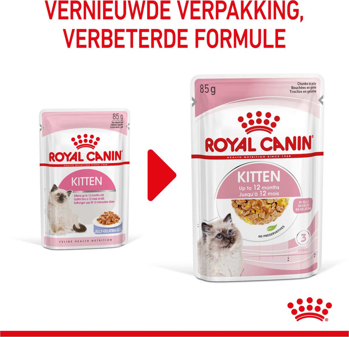  Royal Canin Kitten In Jelly - Kattenvoer - 1020 G